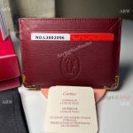 High Quality Replica Cartier Card holder Maroon